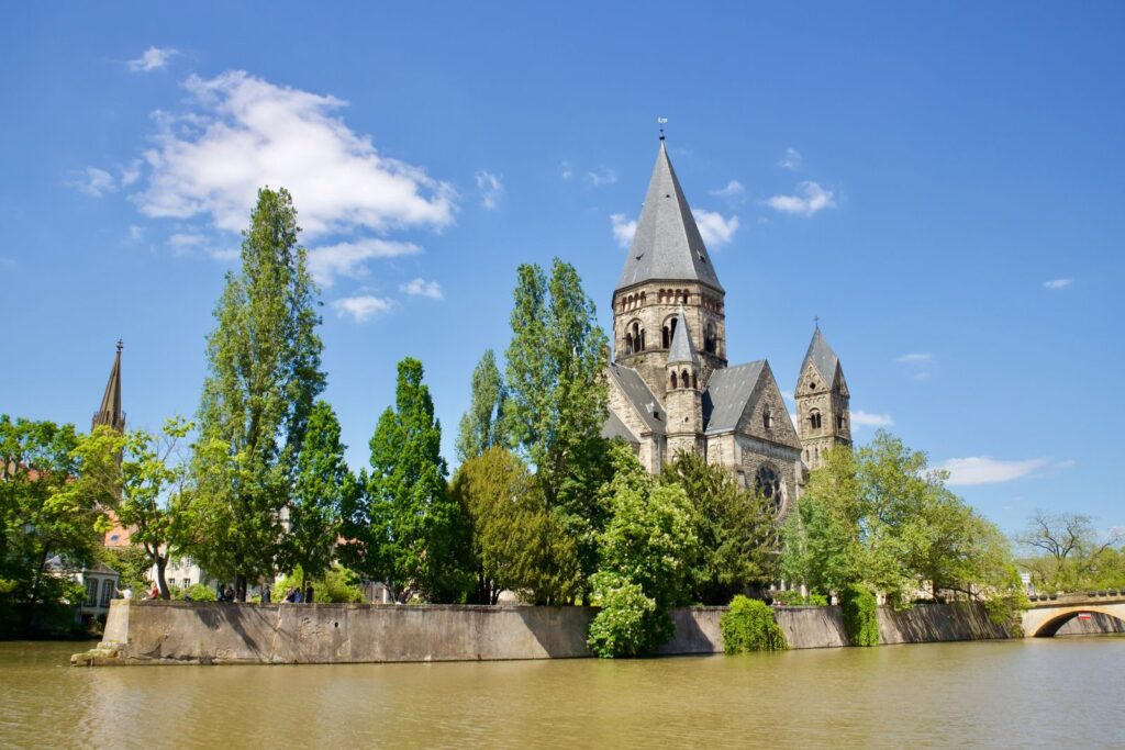 Le Temple Neuf sur la Moselle à Metz
