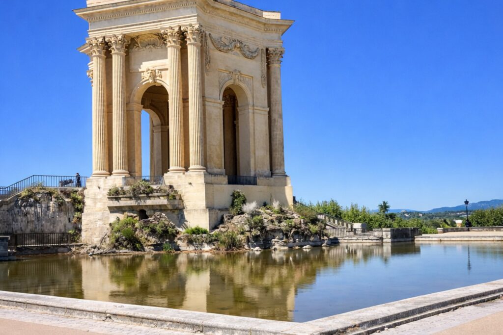 Le château d'eau du Peyrou à Montpellier